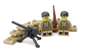 US M1919 MG-Stellung, kompatibel mit LEGO® Steinen